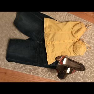 Yellow bustier
